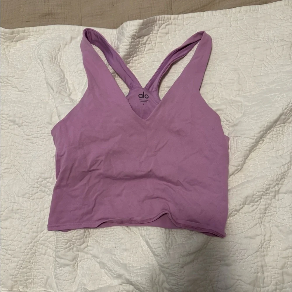 ALO Yoga pink Tank Top - Picture 1 of 4